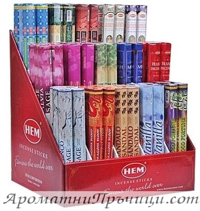 Ароматни Пръчици - Комплект - Букет от 6 Аромата Микс (BOUQUET 6 ASSORTED) HEM Corporation