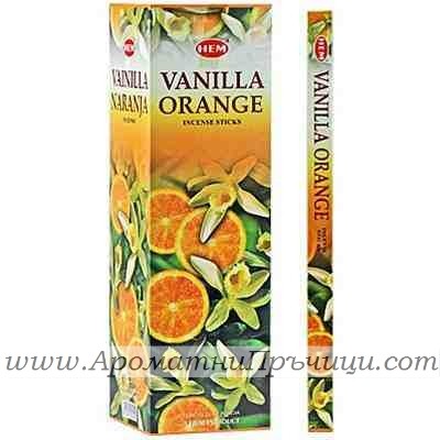 Ароматни Пръчици - Ванилия и Портокал (Vanilla-Orange) HEM Corporation