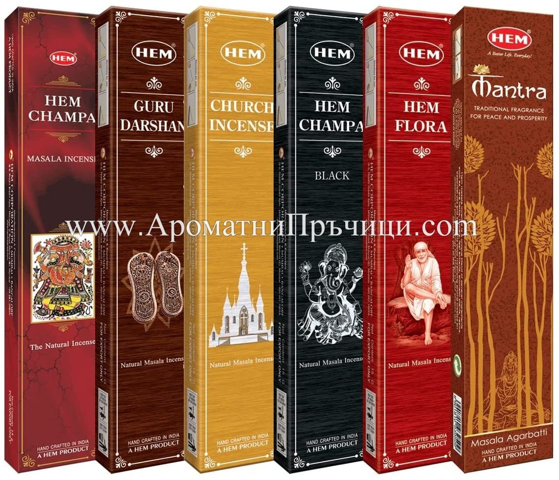Премиум Ароматни Пръчици - Църковен Аромат (Church Incense) HEM Premium Masala