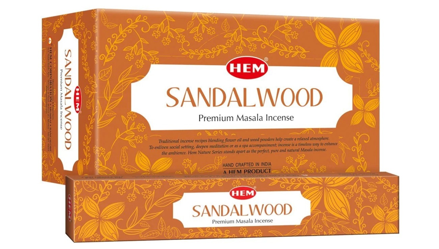 Премиум Ароматни Пръчици - Сандалово Дърво (Sandalwood) HEM Premium Masala
